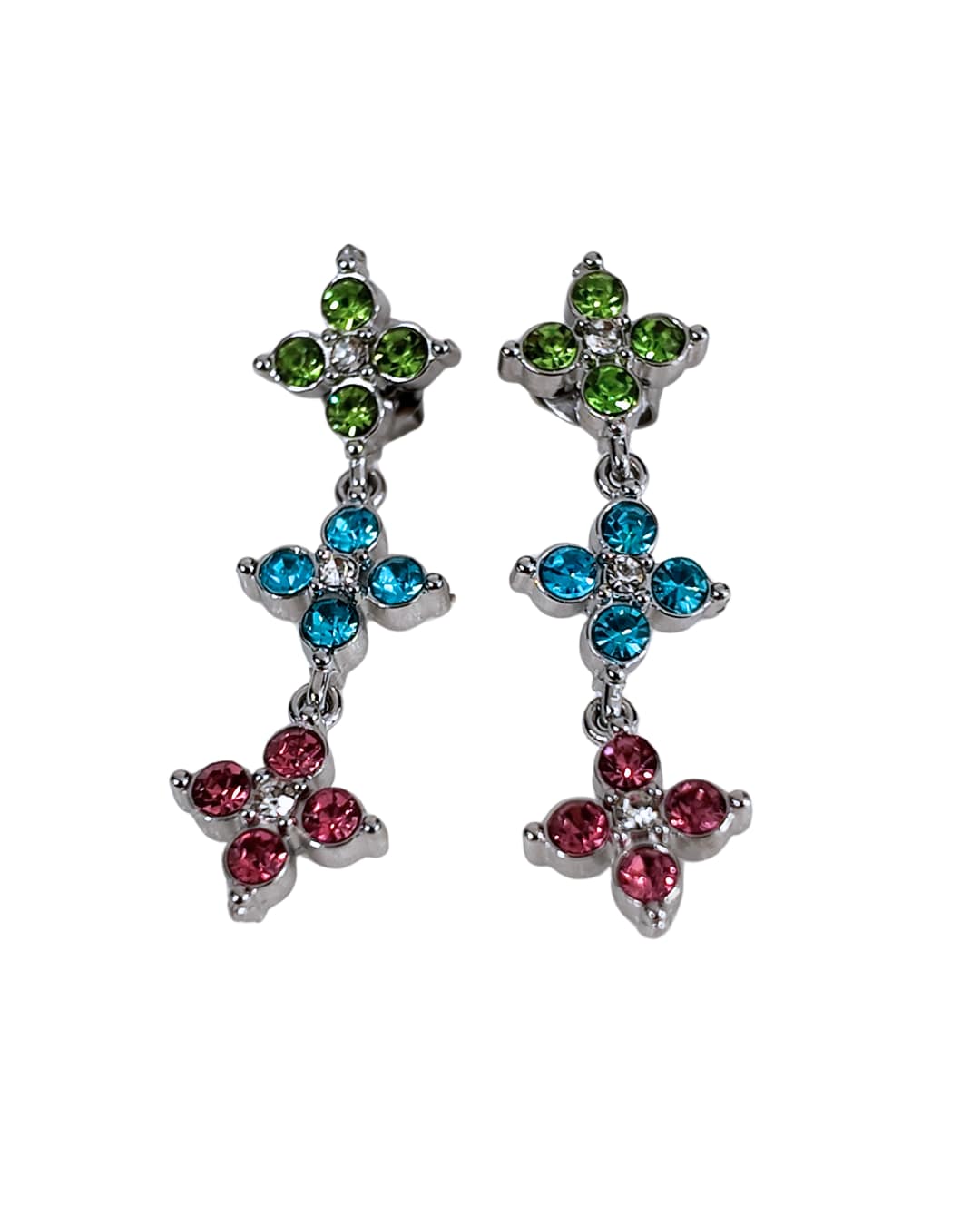 Candy Bloom Earrings (Silver)