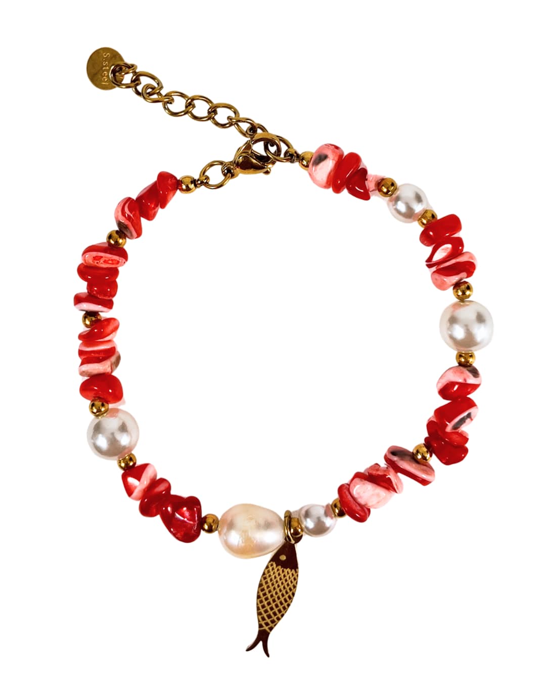 Coral Mermaid Bracelet