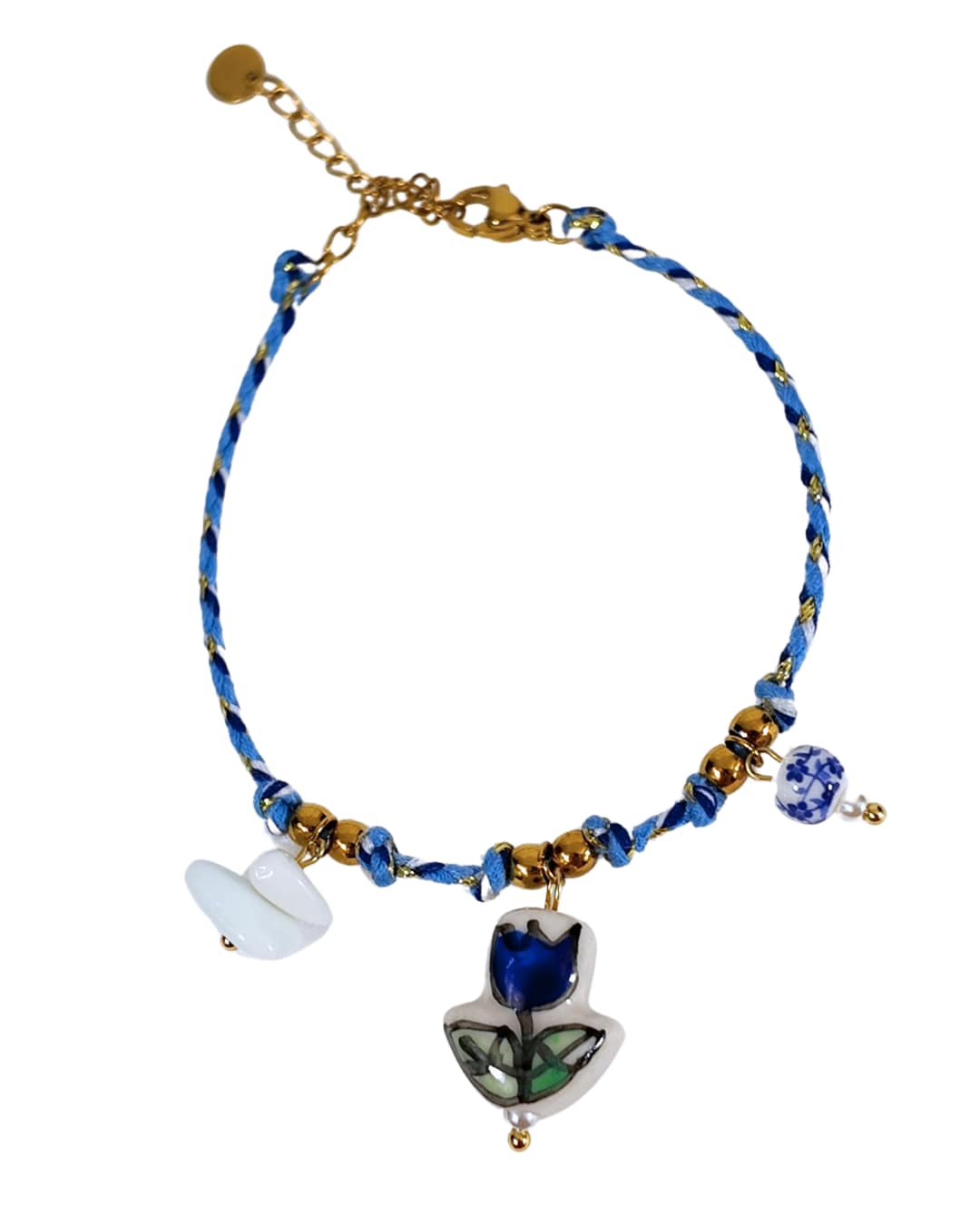 Blue Porcelain Bracelet