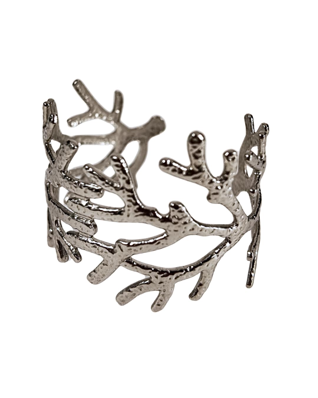 Silver Coral Cuff