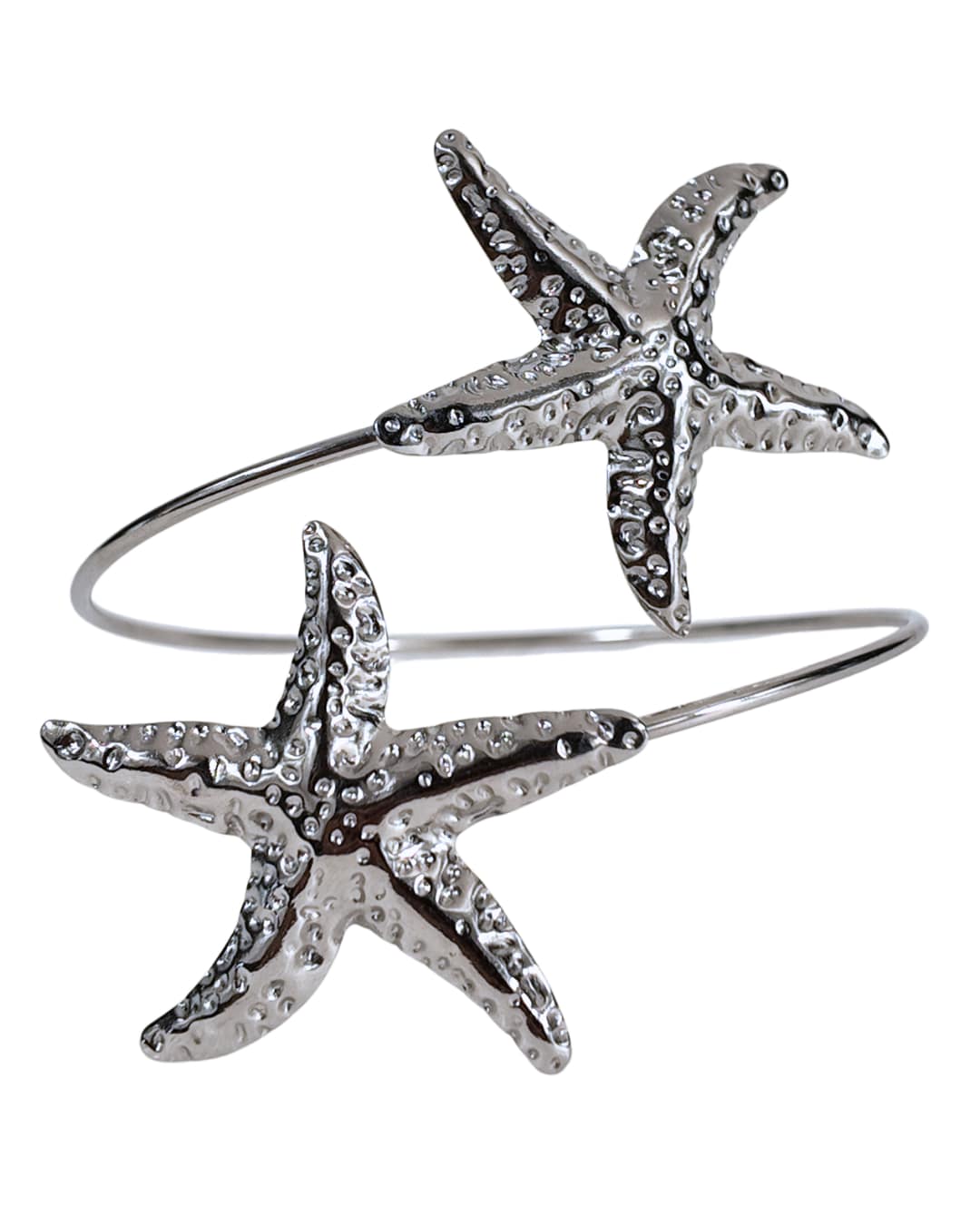 Silver Starfish Cuff