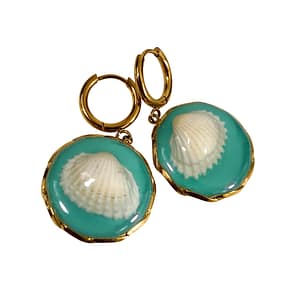 Seafoam Shell Earrings