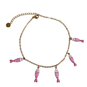 Pink Sardines Anklet