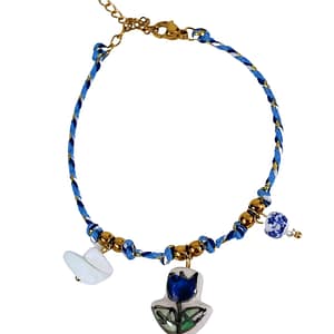 Blue Porcelain Bracelet