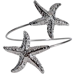 Silver Starfish Cuff